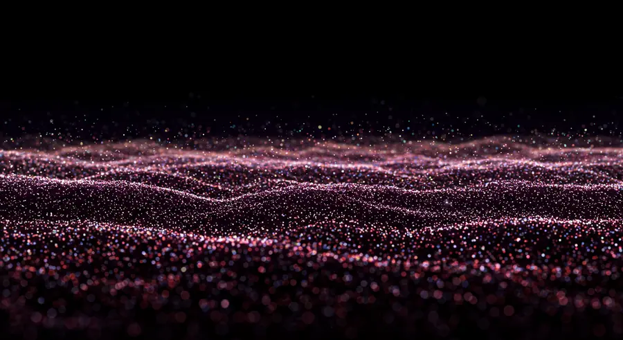 Abstract Data Landscape Art