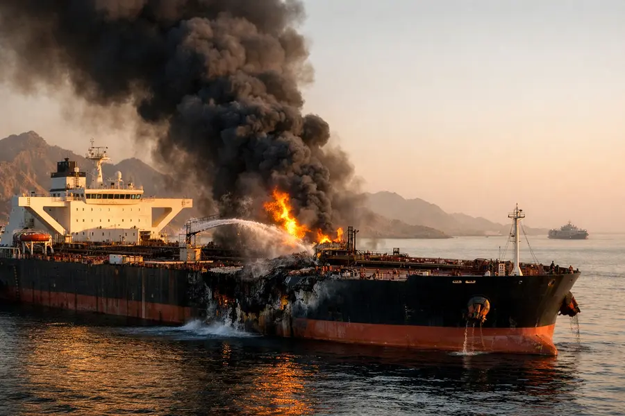 ADNOC Tanker Hit by Iranian Missile in Hormuz