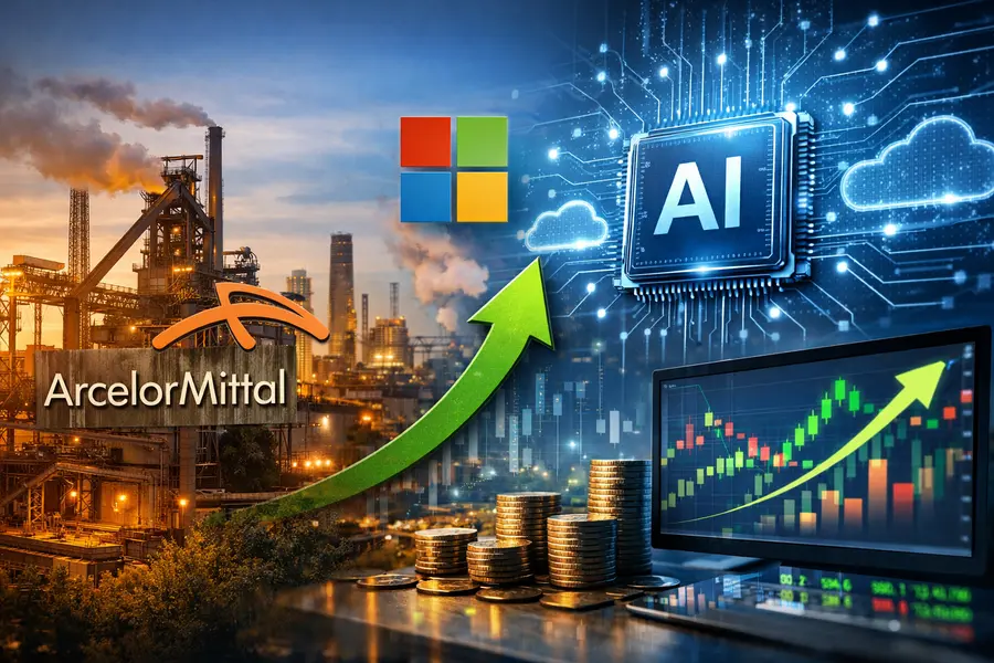 ArcelorMittal MT Rises 2% on Deepened Microsoft Azure AI Deal