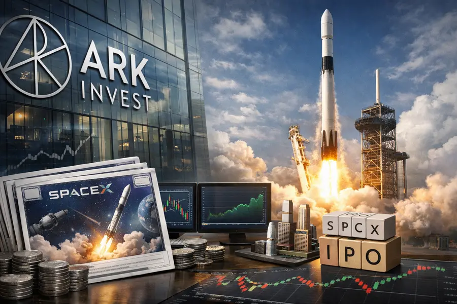 ARK Invest Tops 1M SpaceX Shares as SPCX Tests IPO Floor
