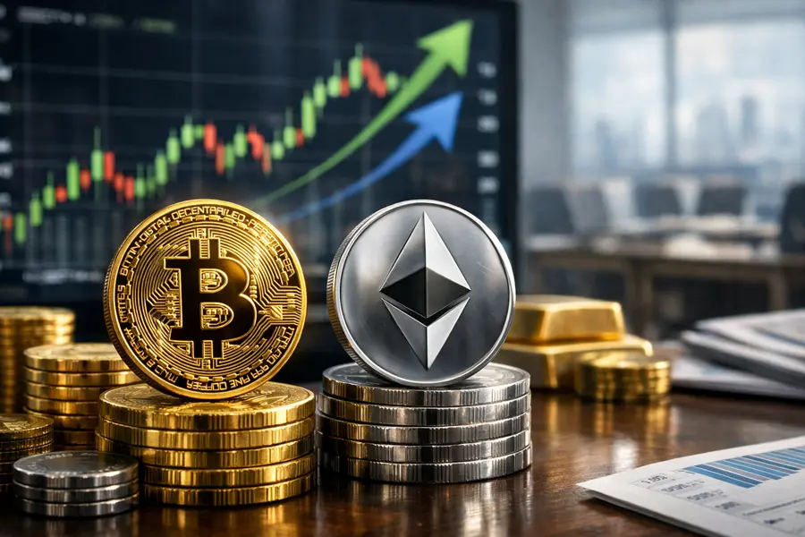Bitcoin, Ethereum Rise 3% on Institutional Demand