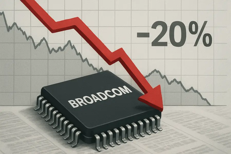 Broadcom Slumps 20% as Chip Sector Cools in 2026