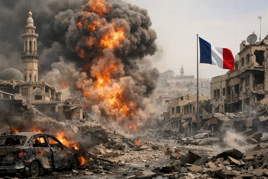 Damascus Bomb Rocks Syria During Macron's Visit