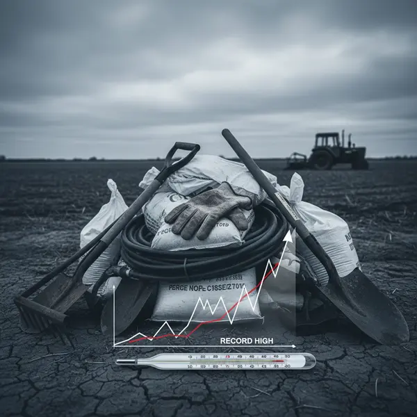 Farmer Sentiment Slips as Input Costs Hit Record High