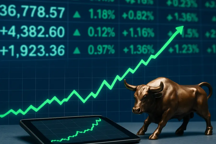 Global Stocks Advance as Dow Surges 1.18% in Early Trade