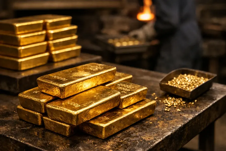 Gold Bars Retreat as Profit-Taking Trims 4% Bullion Surge