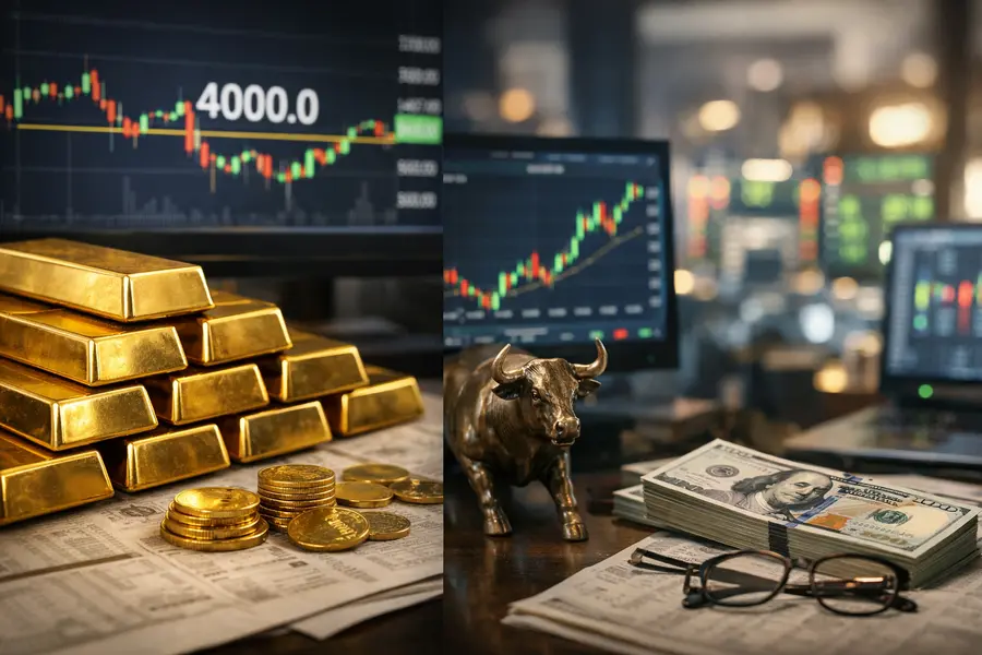 Gold Price Today Stalls at $4,000 as Investors Pivot to Equities