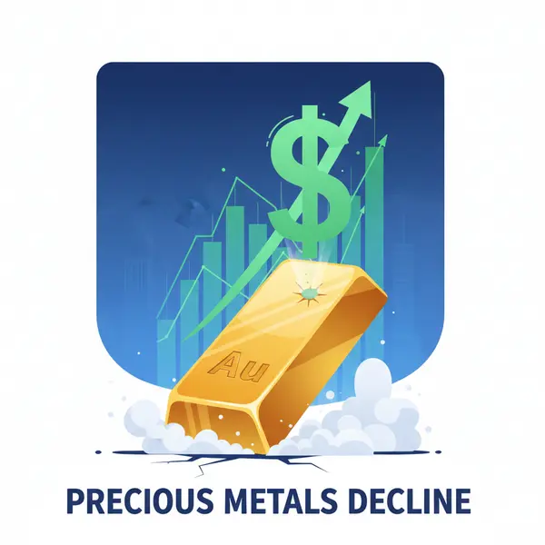 Gold Plunges Below $4,900 as Dollar Strength Triggers Mass Selloff