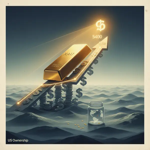 Goldman: Gold to $5,400 as US Ownership Stays Low