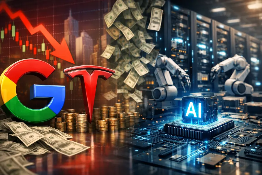 Google, Tesla Shed $500B as Tech Suppliers Rally on AI Capex Surge