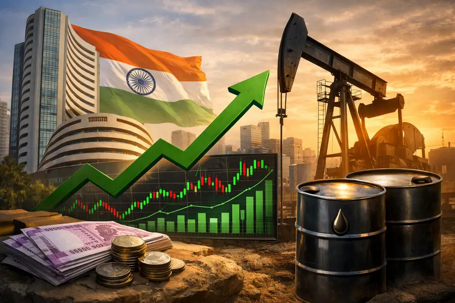 India Stocks Climb as FPI Inflows Return Despite $80 Oil