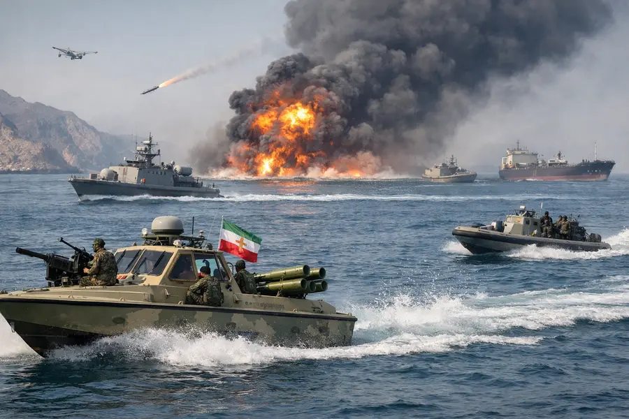 IRGC Navy Closes Strait of Hormuz After U.S. Strikes