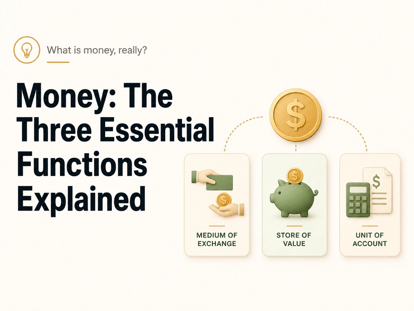 Money: The Three Essential Functions Explained