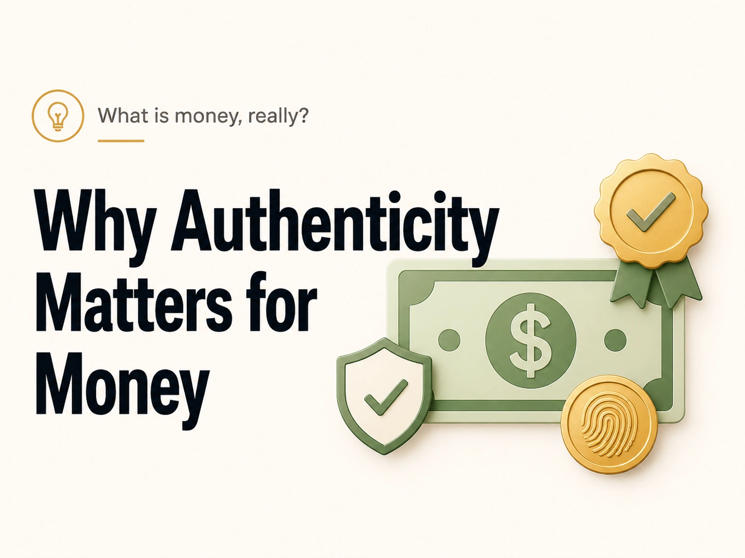 Why Authenticity Matters for Money
