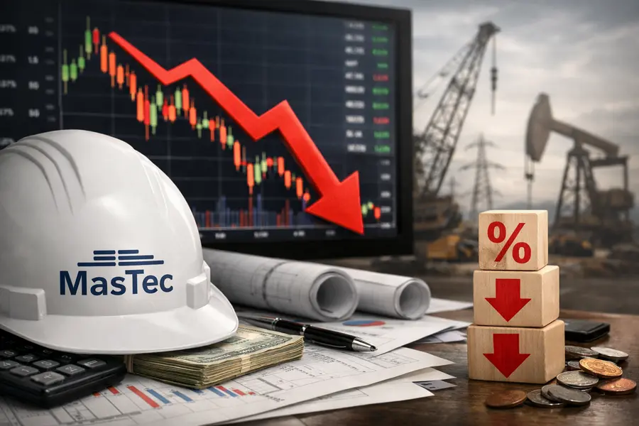 MasTec Q2 2026: GAAP EPS Cut Sends Shares Down 15%