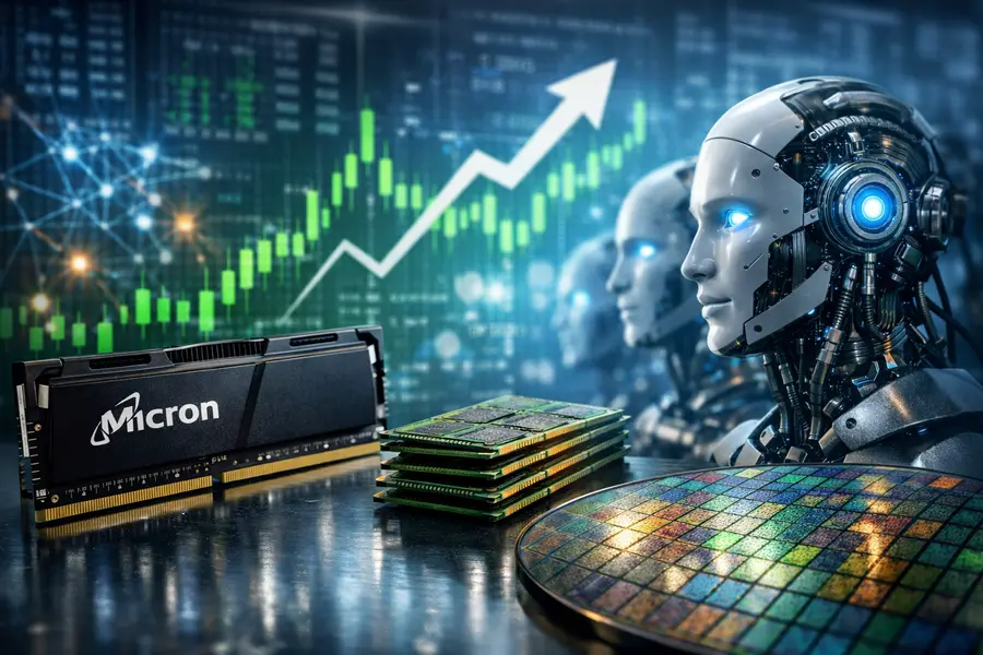 Micron Climbs 5% as AI Bid Sweeps Memory Sector
