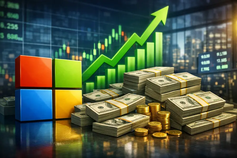 Microsoft MSFT: $450 Billion Single-Day Market Cap Gain, a Record