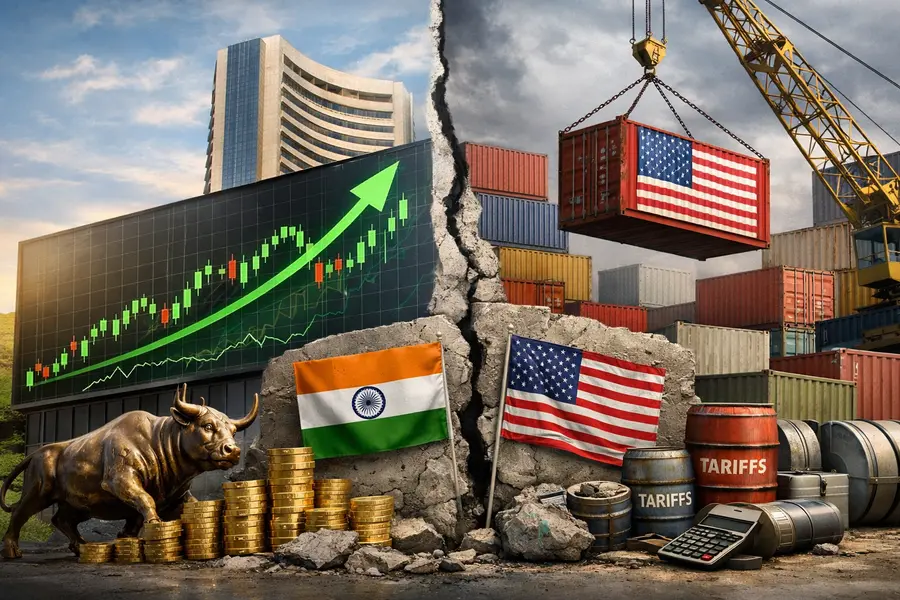 Nifty 50 Rises but US Tariff Deadline Caps India's Gains