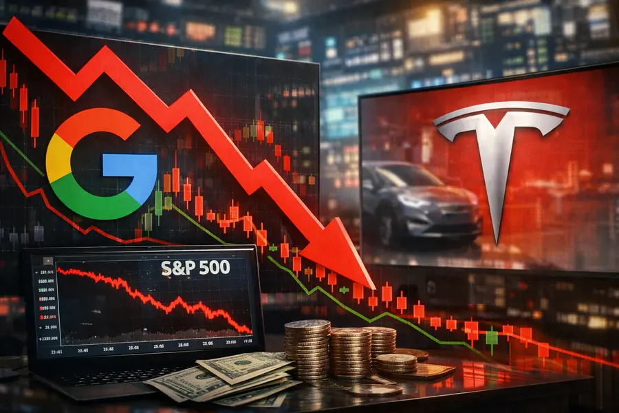 S&P 500 Futures Fall as Alphabet, Tesla Sink on Capex Fears