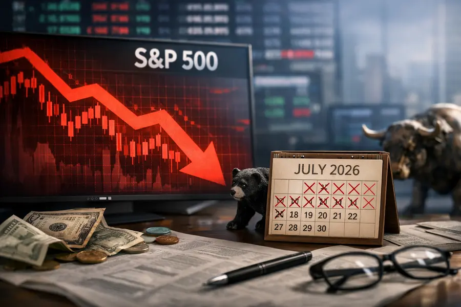 S&P 500 July 2026: First Monthly Loss in 12 Years