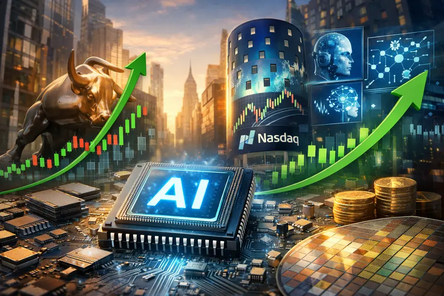 S&P 500, Nasdaq Gain as Chips and AI Stocks Stage Week-Long Rebound