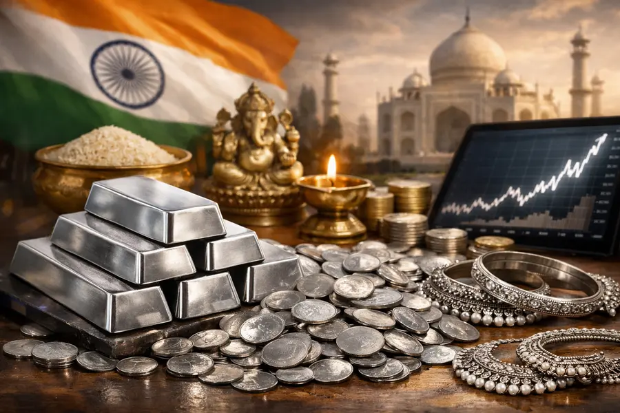 Silver Hits All-Time High on India's Record Buying