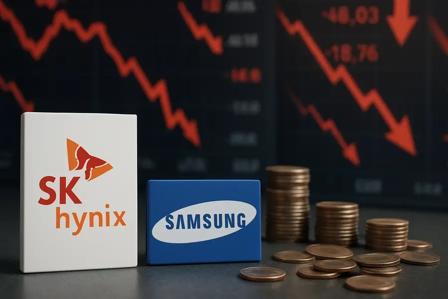 SK Hynix, Samsung Fall After Historic Korea Cap Flip
