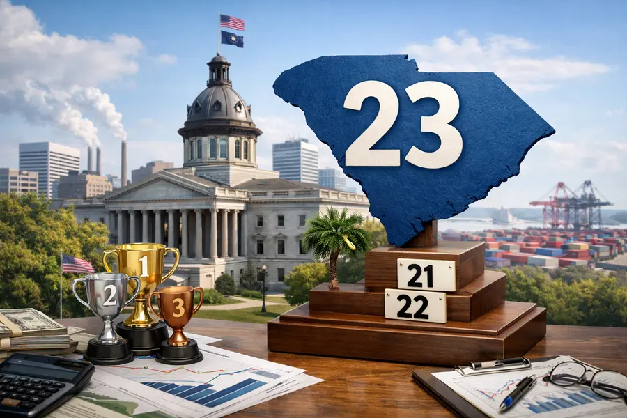 South Carolina Ranks 23rd in CNBC 2026 Business Study