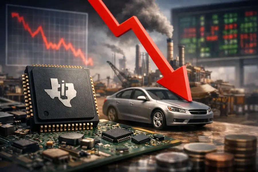 TXN Stock Pressured by Industrial, Auto Chip Slump