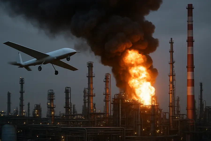 Ukraine's Largest-Ever Drone Attack Hits Moscow Refinery