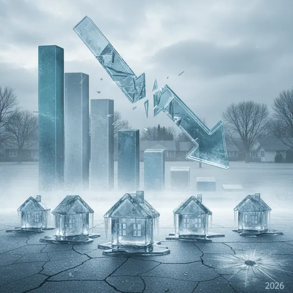 US Home Prices Turn Negative: Housing Market Cooling 2026