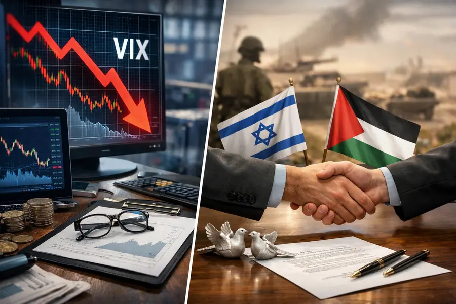 VIX Fear Index Falls 5% on New Middle East Ceasefire Proposal